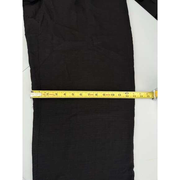 EILEEN FISHER Washable Crepe Wide Leg Pant 2XL Black Linen Blend Lagenlook New - Picture 8 of 13